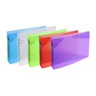 Exacompta - Classeur fiche bristol  100x150 polypro translucide crystal