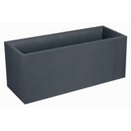 Jardinière volcania 99,5x39 - 5x43.5 98l décor pierre anthracite