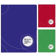 Cahier piqure 24x32 cm 96 pages grands carreaux