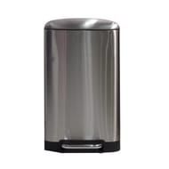Poubelle à pédale urban rectangle 30l inox