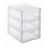 Mini tour ORGAMIX A5 3 TIROIRS TRANSPARENT