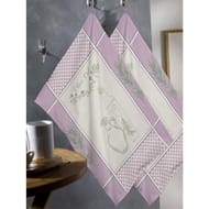 Lot 2 torchons jacquard olive oil 50x70cm