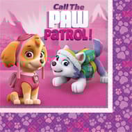 Serviettes x20 paw patrol pink 33x33cm