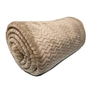 Plaid imprimée 130x180 Milano taupe