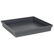 Eda soucoupe carrree toscane 40 cm - gris anthracite