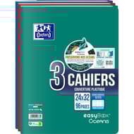 Lot de 3 cahier easybook oceanis agrafes 240x320 96p