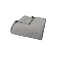 Plaid coral uni 125x150 gris