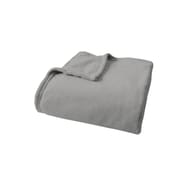 Plaid coral uni 150x200 gris
