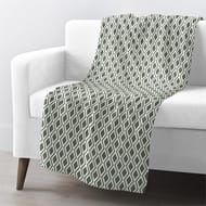 Plaid flanelle sherpa vert 125x150cm