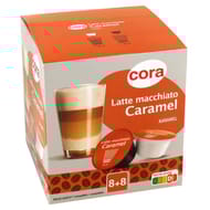 Cora capsules compatible dolce gusto latte macchiato caramelx16- 184g