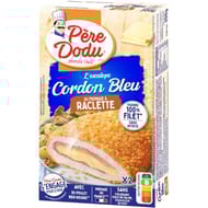 Père Dodu escalope cordon bleu saveur fromage à raclette 200g