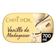 Carte d'or bac crème glacée vanille de Madagascar 700ml 367g