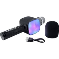 Bigben micro bt effets sons et lumières + carre black PARTYBTMIC2BK