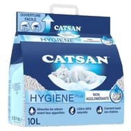 Catsan litière pour chat minérale non agglomérante hygiène plus 10l