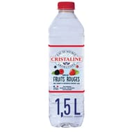 Cristaline eau de source aromatisée fraise et framboise 1.50l