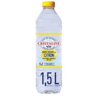 Cristaline eau de source aromatisée citron-citron vert 1.50l