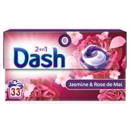 Dash pods 2en1 jasmin & rose de mai 33 doses 0.663kg