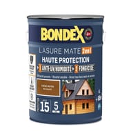 Bondex lasure 2en1 haute protection chene moyen mat veloute 5l