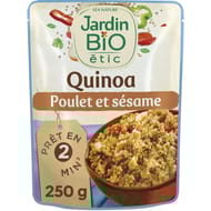 Jardin bio etic quinoa & émincé de poulet au sésame bio 250g