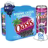 Oasis pomme cassis framboise boite slim 6x33cl