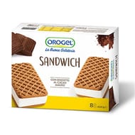Orogel 8 sandwichs glacés - biscuits vanille cacao 400g