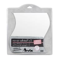 Lot de 3 miroirs vagues auto adhésifs 30x30