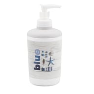 Distributeur savon plastique imprimé bleu