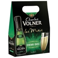 Vin mousseux de qualité charles voler 1/2 sec 3x20cl les minis
