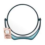 Miroir double face rond sur pied plastique coloris assortis