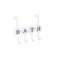Patères de porte 3 tête métal blanc bath