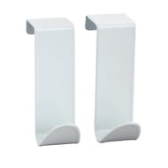 Set de 2 patères métal blanc