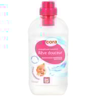 Cora assouplissant concentré blanc hypoallergénique "rêve douceur" 750ml