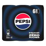 Pepsi zéro sucre 6x33cl