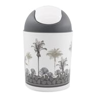 Poubelle swing 5 lt plastique imprime black tree