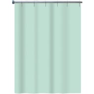 Rideau de douche peva uni vert celadon et terracotta assortis 140x180