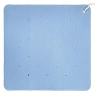 Tapis fond de douche uni caoutchouc 53x53cm col assortis