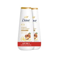 Dove crème douche surgras nourrissant à l'huile d'argan 400mlx2