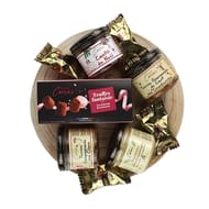 Offrande gourmande corbeille buche de noel 524g