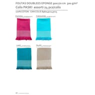 Fouta paski 90x170cm 300 g/m taupe