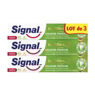 Signal dentifrice integral 8 haleine fraiche prébiotique 3x75ml