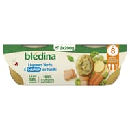 Blédina bols petits légumes saumon du pacifique dès 8 mois 2x200g
