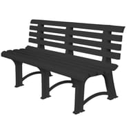 Banc 3 places atena  Polypropylene 150 x 51 x h 73 cm Anthracite