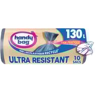 Handy bag  sacs poubelle à lien pratique ultra résistant 130l x10