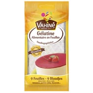 Vahiné blister de gélatine 9 feuilles 17g