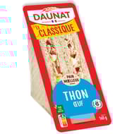 Daunat le club classique pain complet thon oeuf 160g