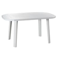 Table salomone 135 cm coloris blanc