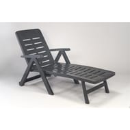 Ipae progarden bain de soleil Smeraldo anthracite empilable