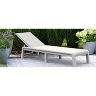 Bain de soleil mallorca 4 postions Polypropylene 187 x 58 x 29 cm Blanc/beige