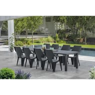 Allibert table double julie graphite 294x92x74 cm