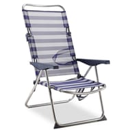 Chaise de plage lit positions en textiline